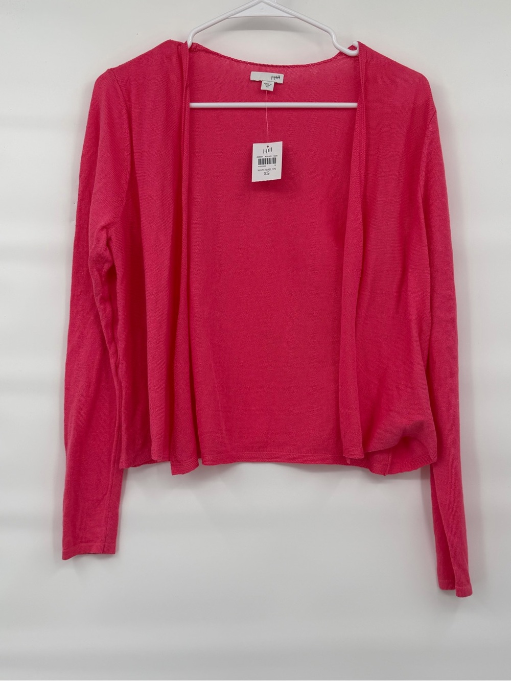 J Jill NWT linen blend pink lightweight cardigan
